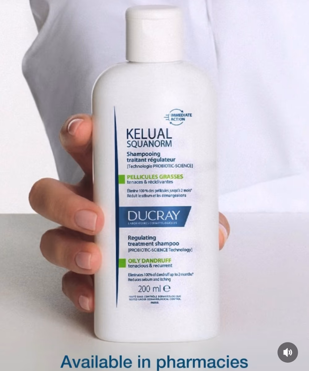 Ducray Kelual Squanorm Oily Loose Dandruff Normalizing Shampoo 200ml 3