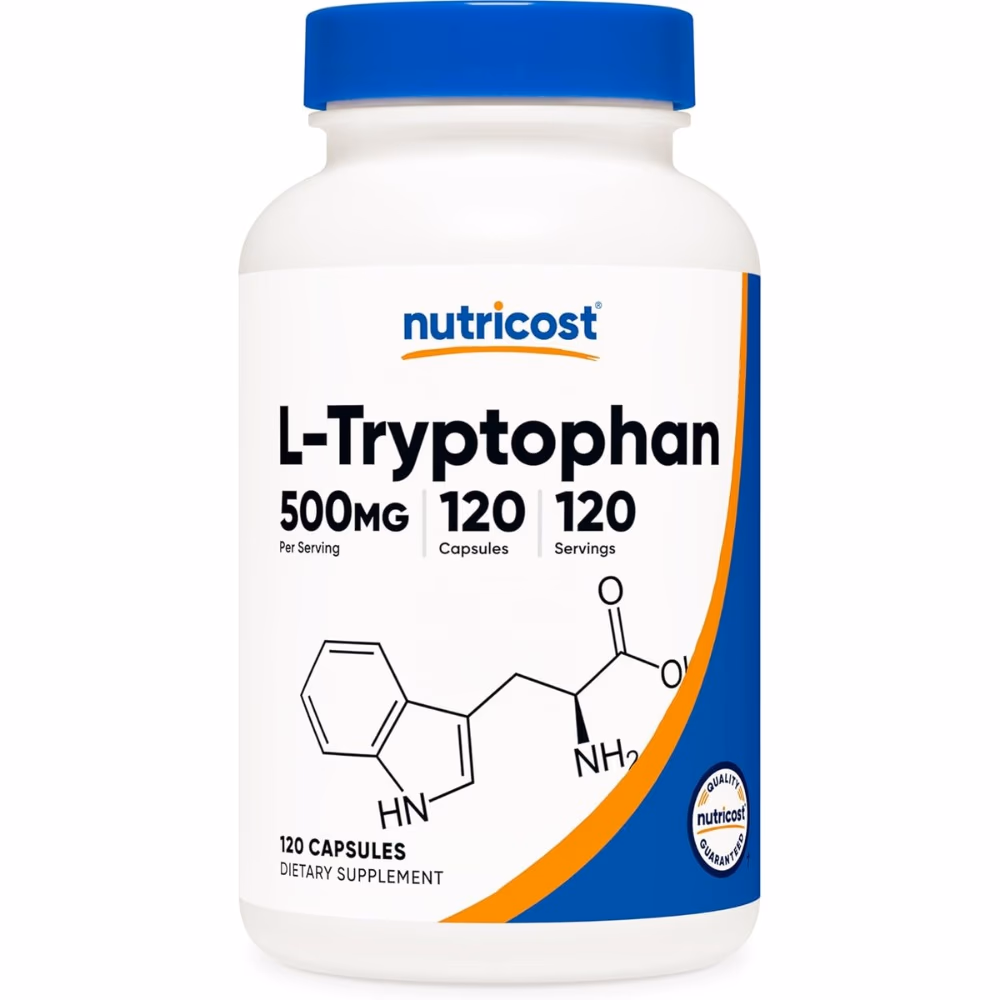 Nutricost L-Tryptophan 500mg-120 Capsules  1