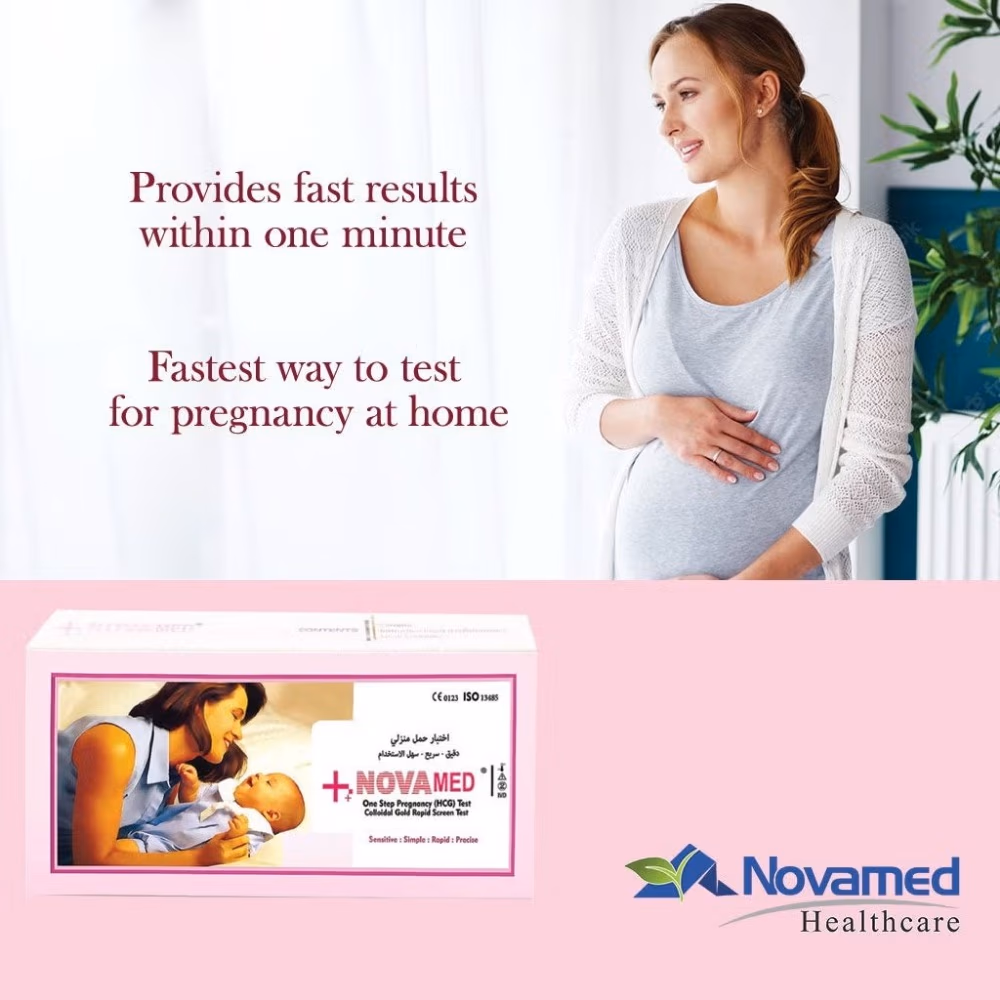 Novamed One Step Pregnancy HCG Test Kit 1's 2
