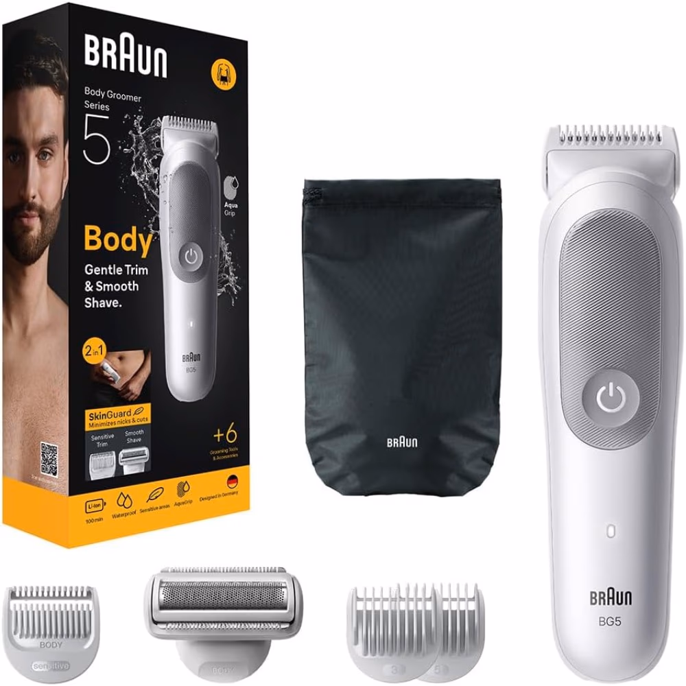 Braun Series 5 Body Groomer Aqua Grip Grey BG5550
