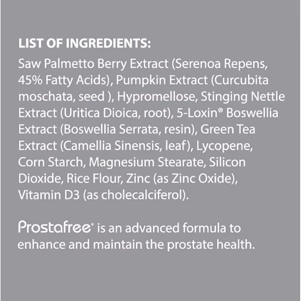 Prostafree Capsules- 60s 3