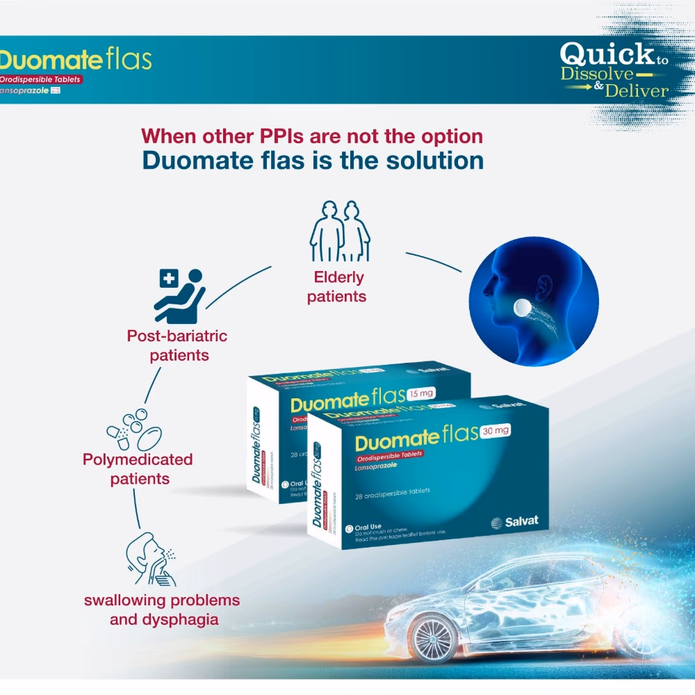 Duomate Flas 15mg Lansoprazole Orodispersible Tablets, 28 Count – Fast-Dissolving Treatment for Acid-Related Conditions 3