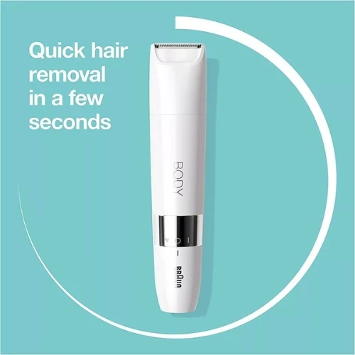 Braun Hello Body Goodbye Hair Mini Trimmer White BS1000 1