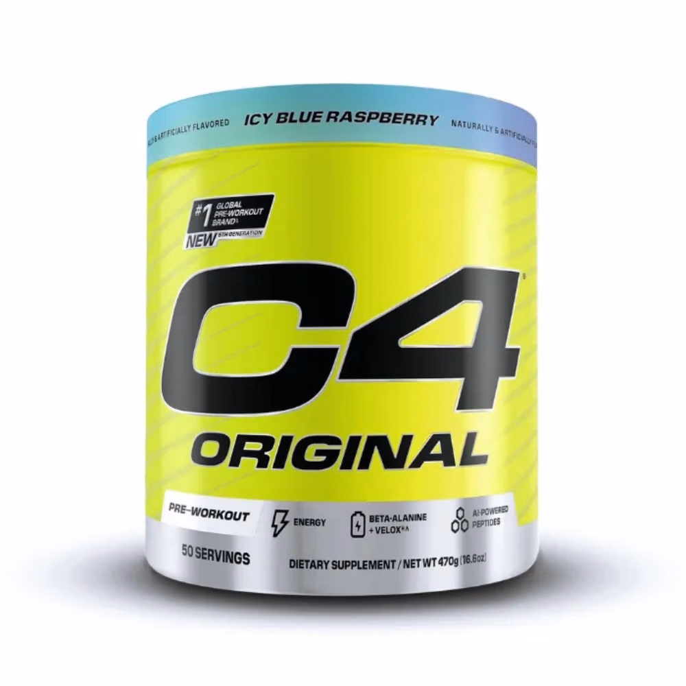 Cellucor C4 Original Icy Blue Raspberry Pre-Workout 50 Servings