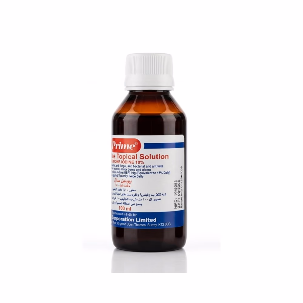 Prime Povidone Iodine Topical Solution 100ml 3