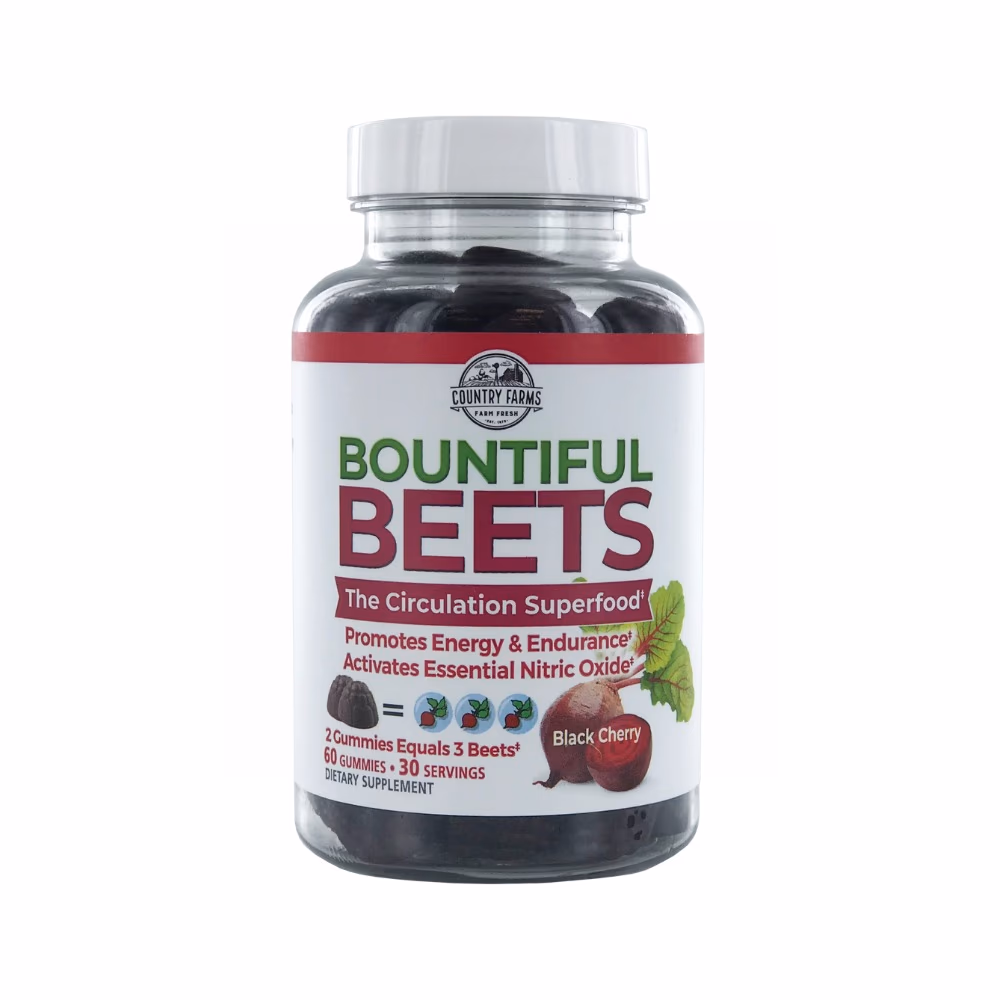 Country Farms Bountiful Beets Gummies BlackCherry 60 Gummies