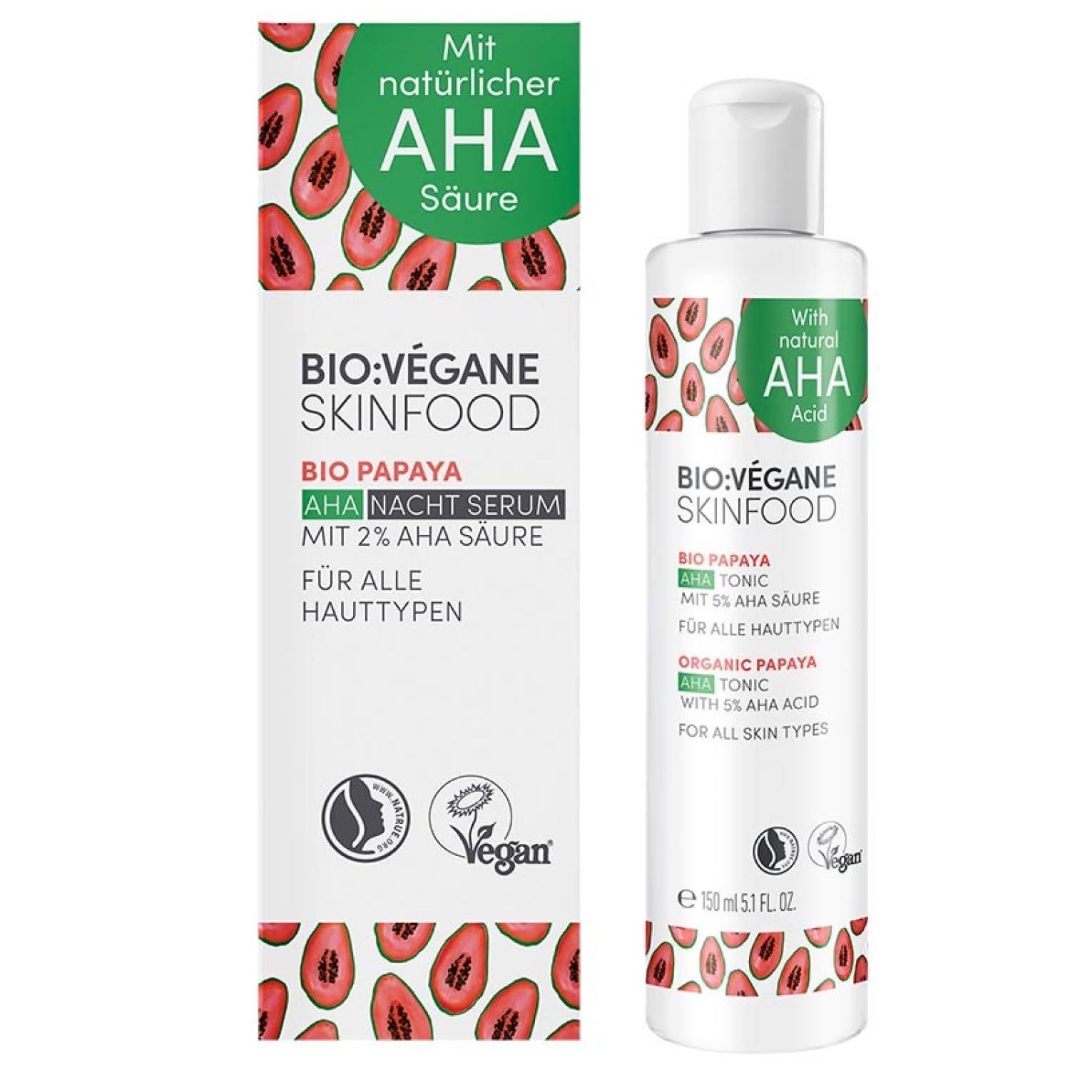 BIO VEGANE Skinfood Bio Organic Papaya AHA Tonic 150ml 1