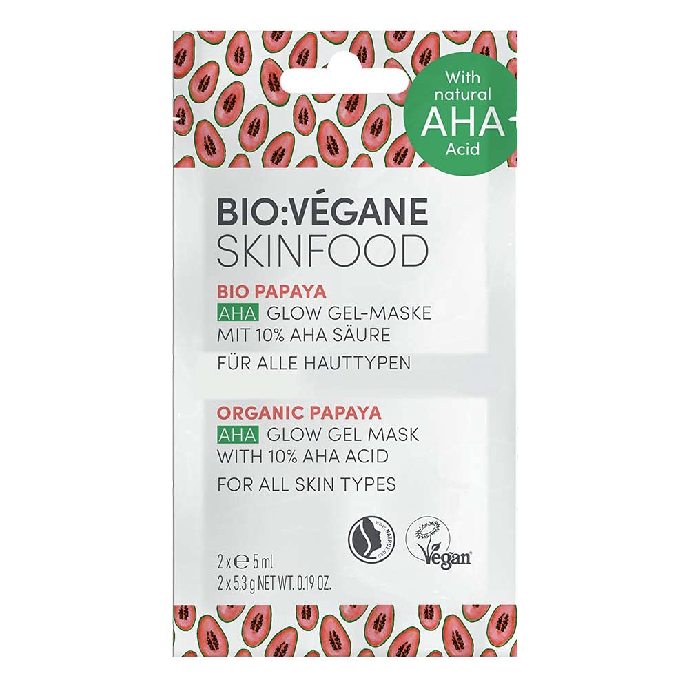 BIO VEGANE Skinfood Bio Organic Papaya Glow Gel Mask 2 x 5ml