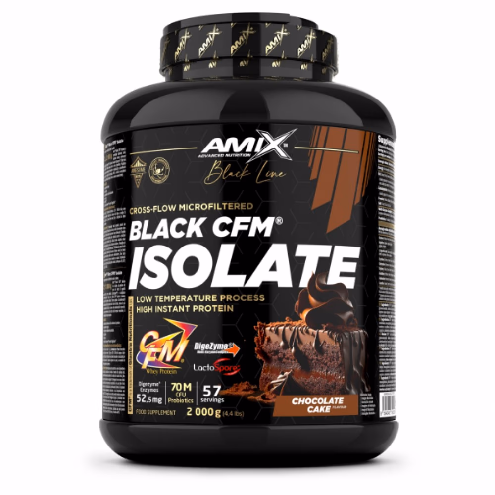 Amix Black CFM Isolate Chocolate Cake 2000g 1