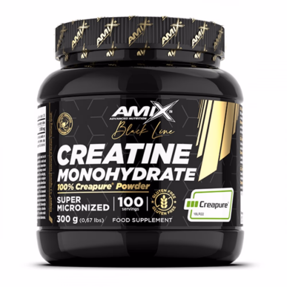 Amix Black Creatine Monohydrate Creapure Powder 300g 1