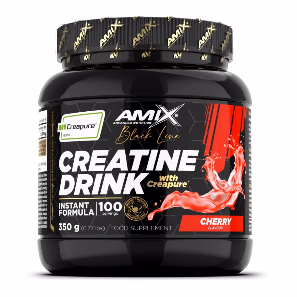 Amix Black Creatine Creapure Powder Cherry Flavour 350g 1