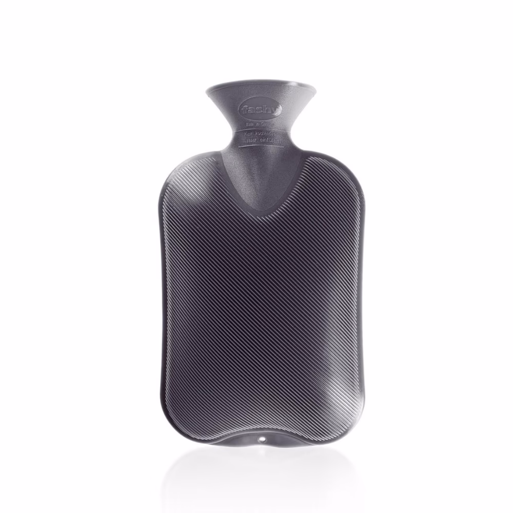 Fashy Hot Water Bottle 6460.21 Double Black 2.0L