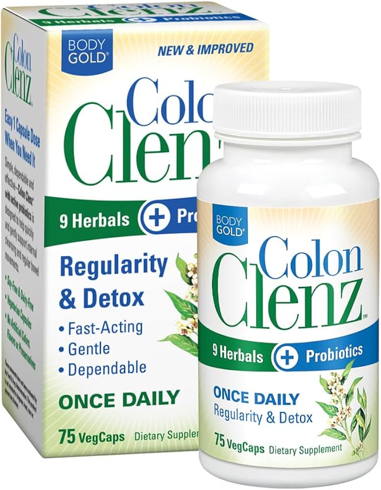 Body Gold Colon Clenz Probiotics 42 Vegetarian Capsules 1