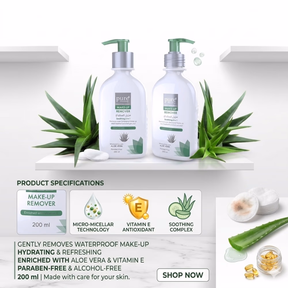 Pure Beauty Soothing 2 in 1 Make-Up Remover 200ml 3