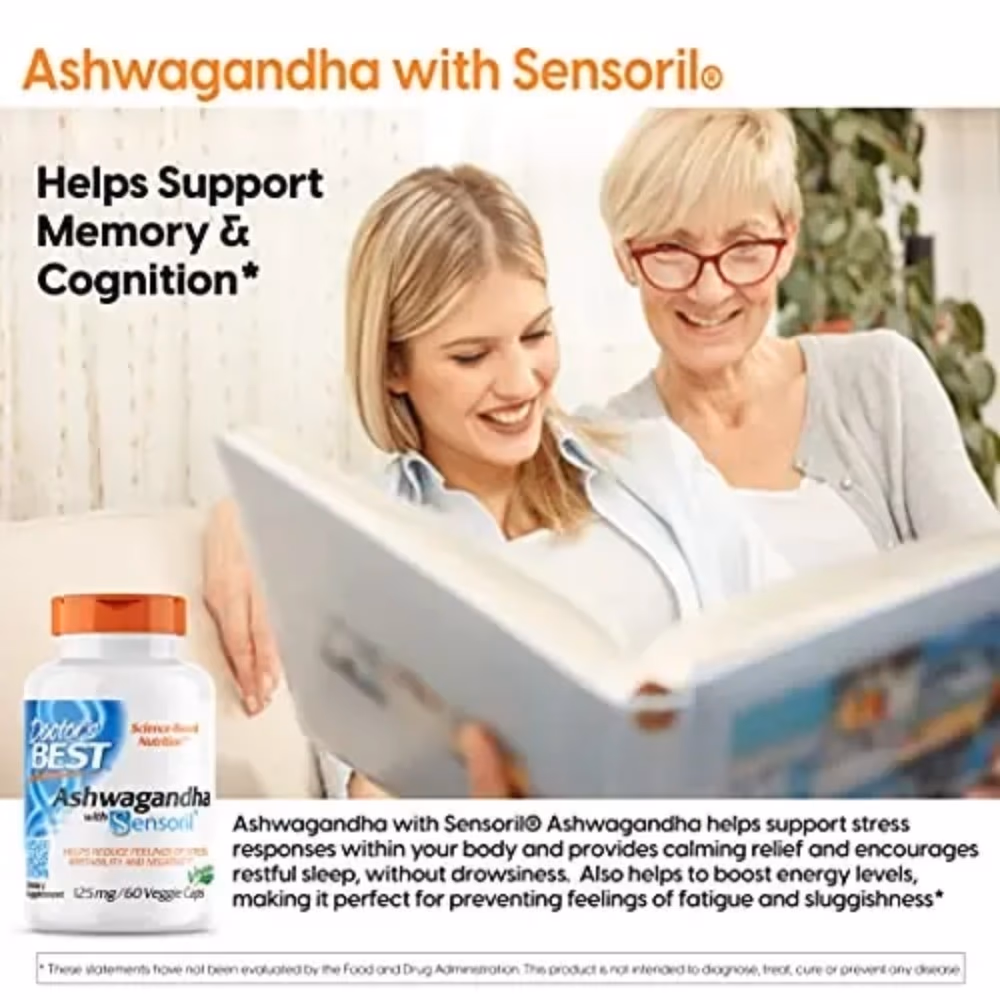 Doctor's Best Ashwagandha 125mg 60 Capsules 4