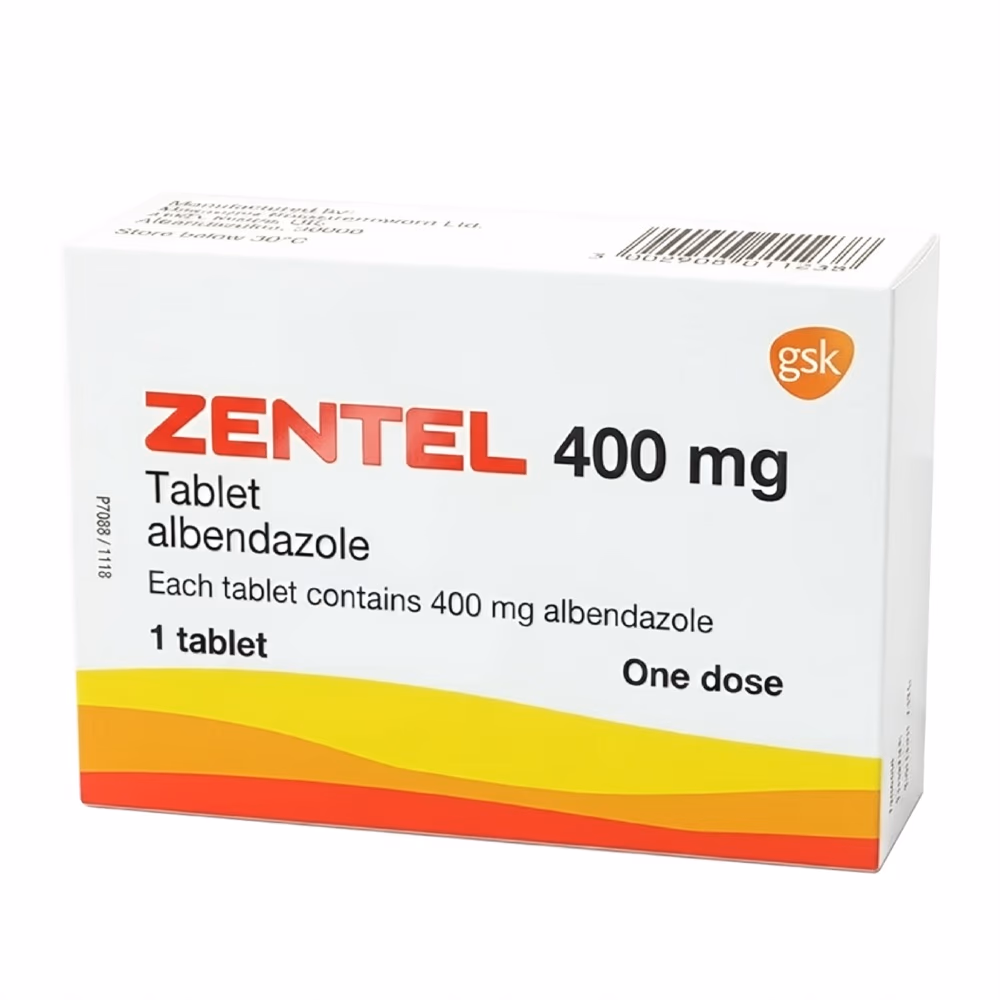 Zentel 400mg Tablet 1s 1