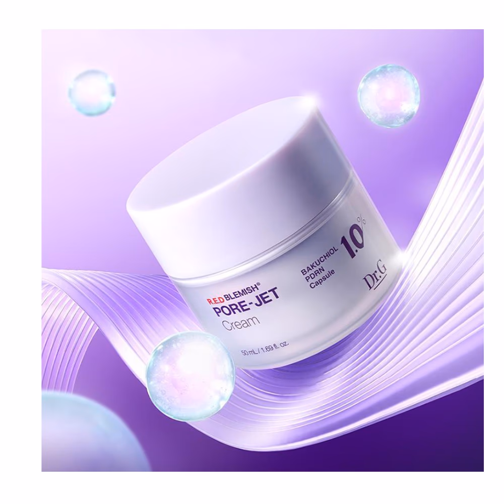Dr.G R.E.D Blemish Pore-Jet Cream 50ml – Bakuchiol & PDRN Capsule 1.0% | 8 Pore Care Effects & 5 Firming Actions | Sensitive Skin 2