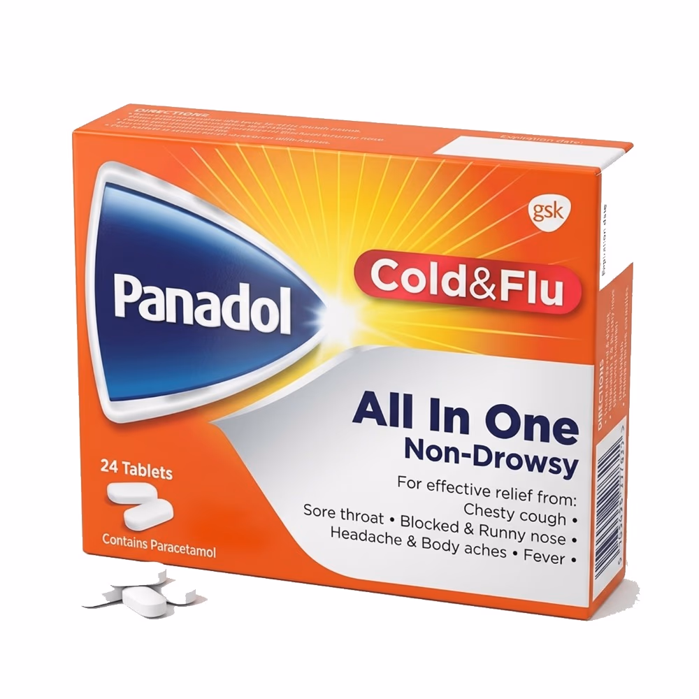 Panadol Cold & Flu All in One - 24 Tablets 1