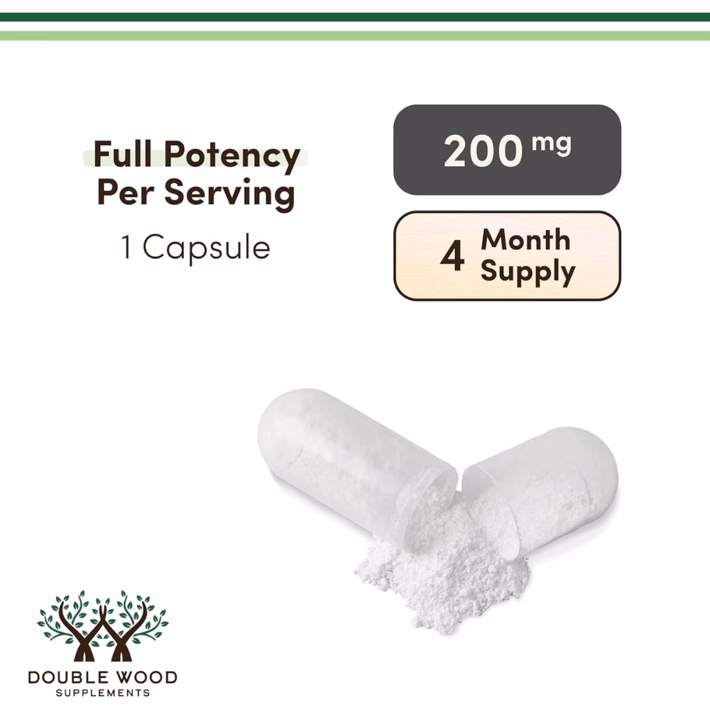 Double Wood L-Theanine 200 mg-120 Capsules 5