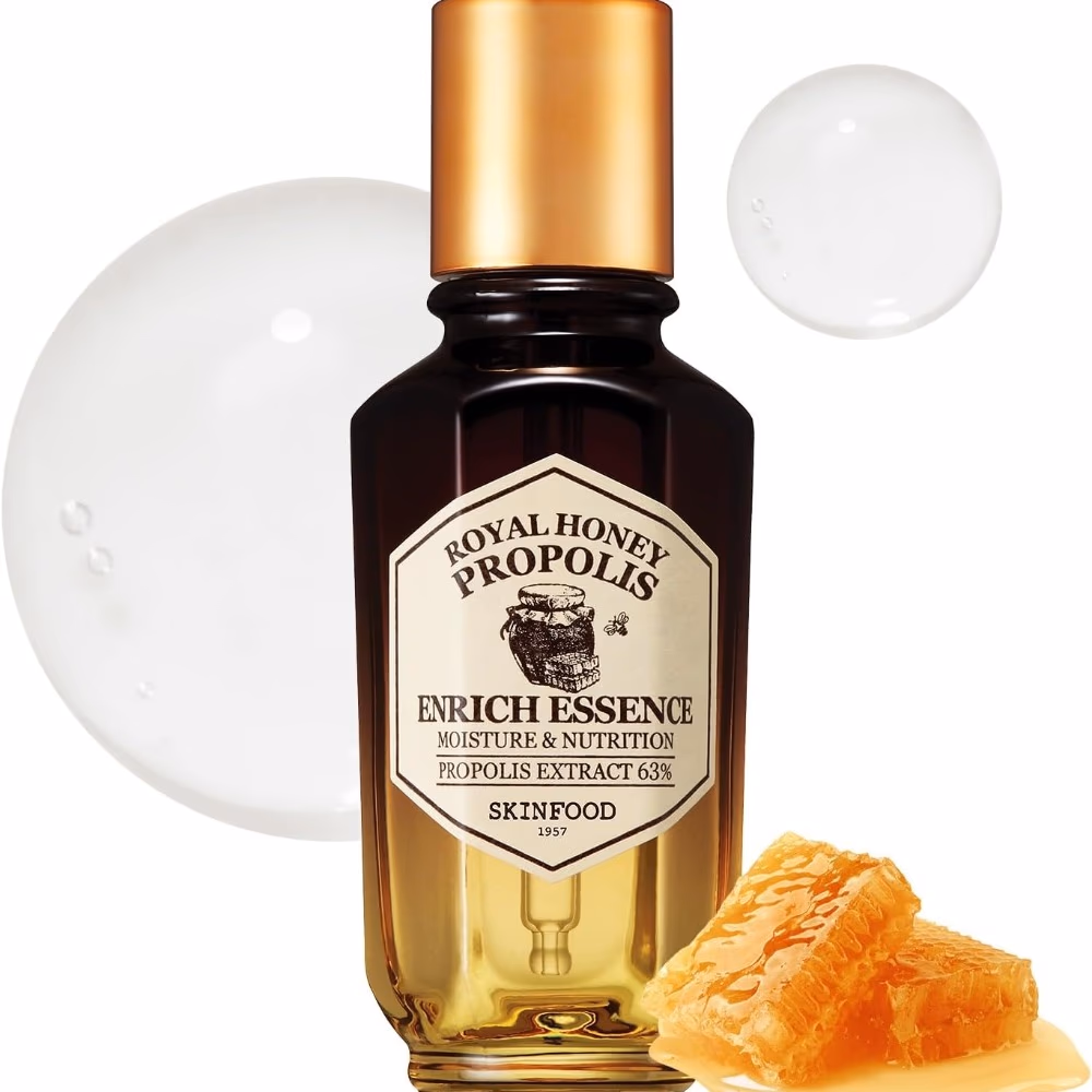 Skinfood Royal Honey Propolis Enrich Essence 50ml – 63% Propolis Extract | Deep Moisture & Nutrition for Dry & Dull Skin 1