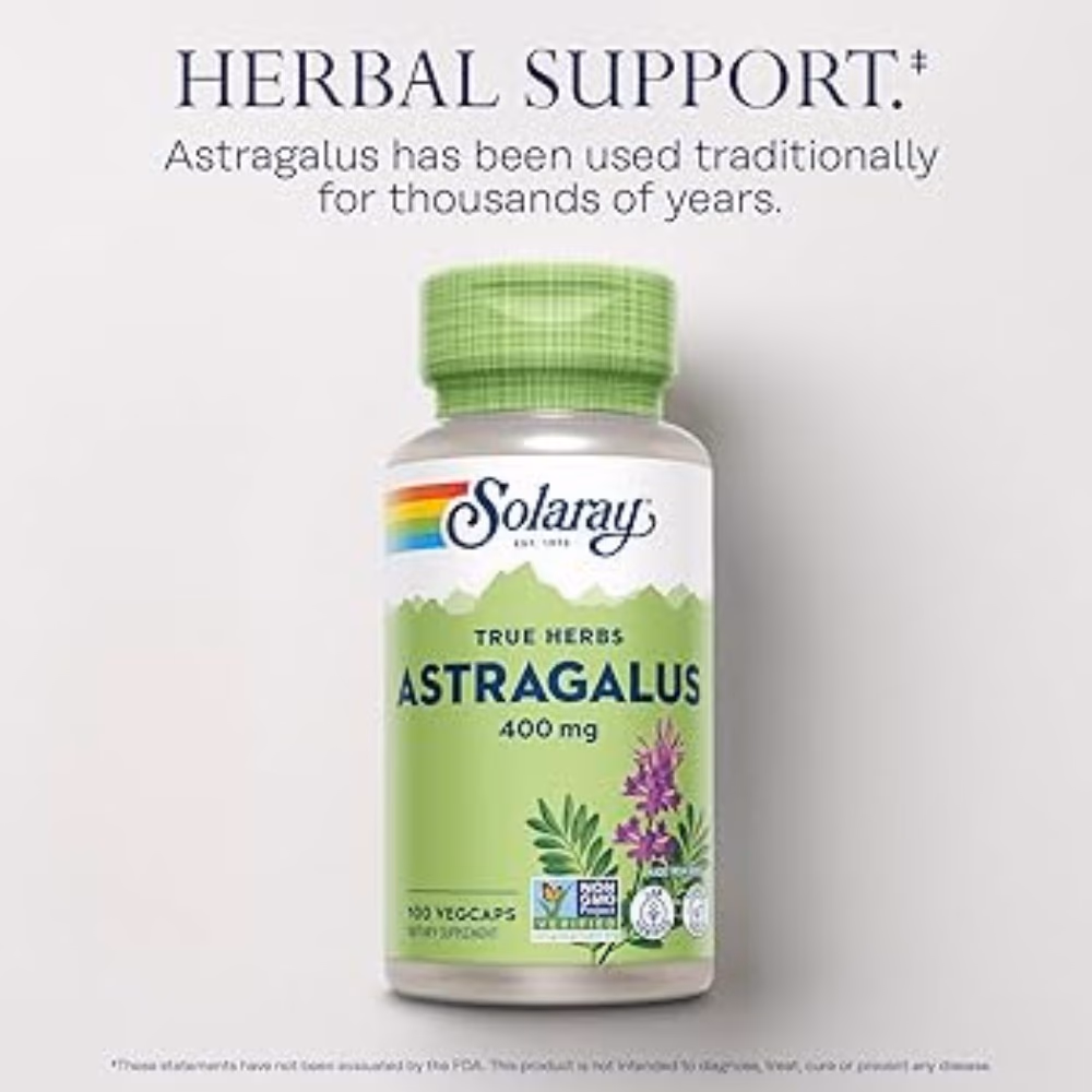 Solaray Astragalus 400mg-100 Capsules 2