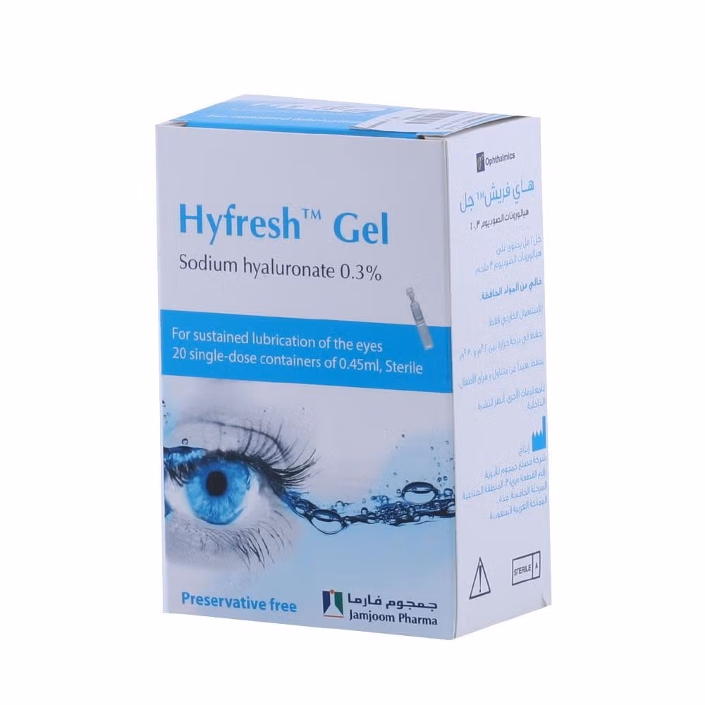 Hyfresh Gel 3mg/mL Sodium Hyaluronate Eye Gel 0.45 mL 20's