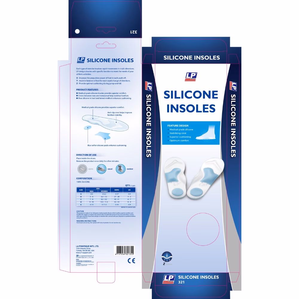 LP 321 Silicone Insoles – Size C 2