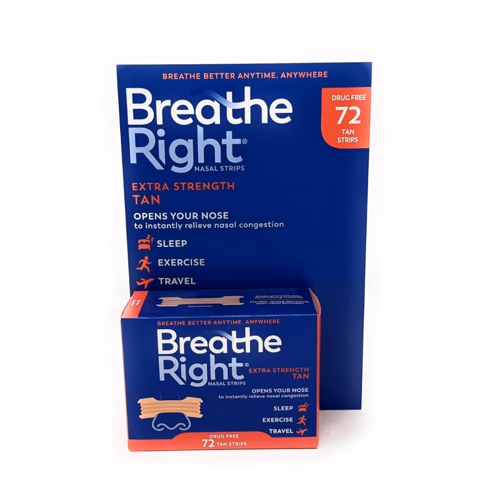 Breathe Right Extra Strength Nasal Strips Tan 72s 