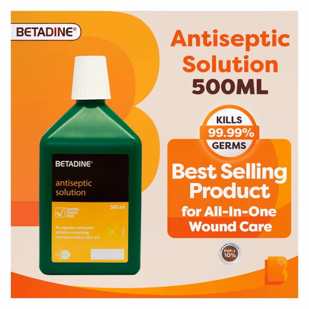 Betadine Antiseptic Solution 500Ml 3