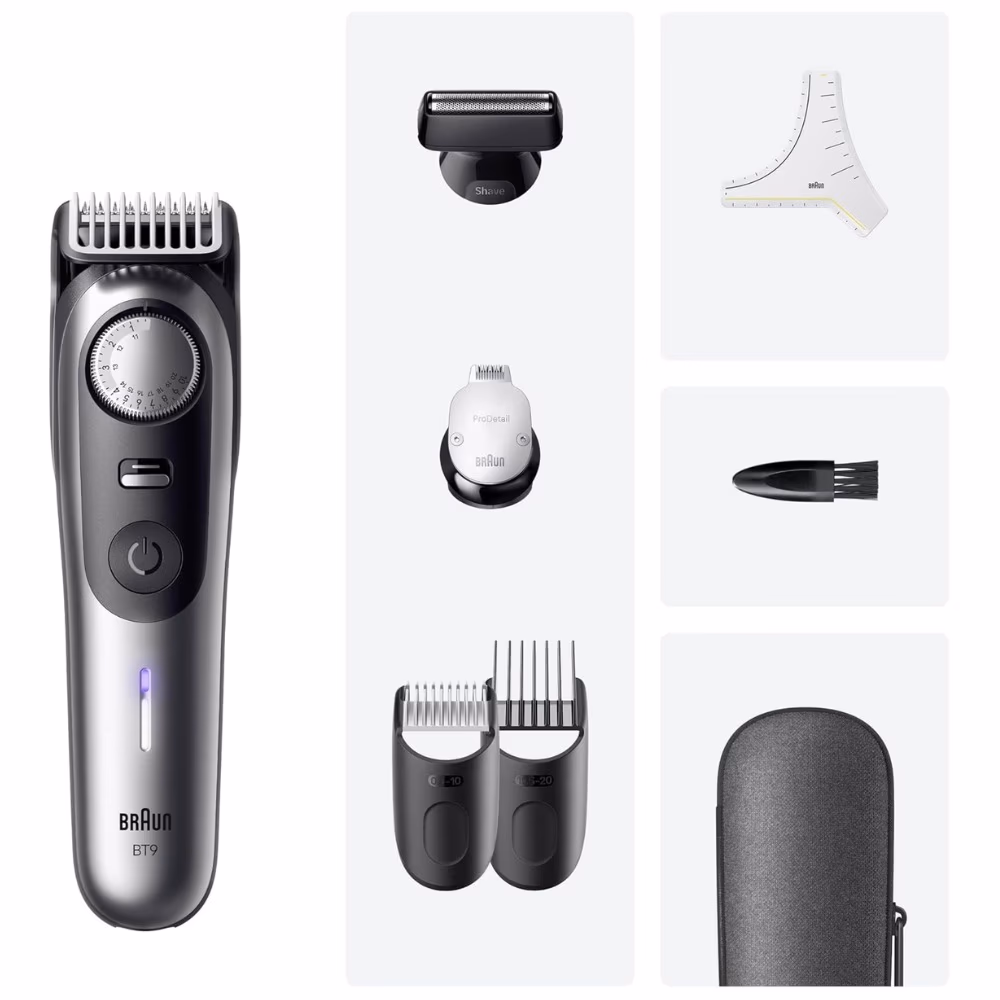 Braun Series 9 Beard Trimmer Silver Matte Box BT9520 4