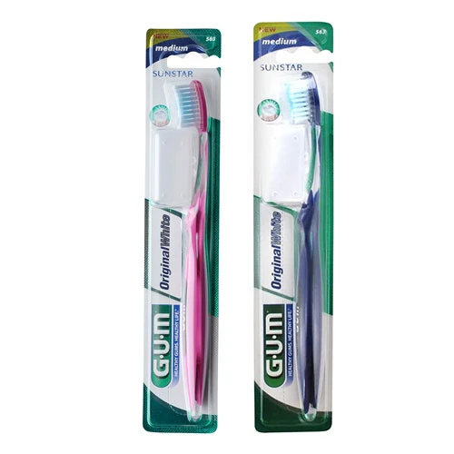 GUM Original White Toothbrush (563) Medium - Assorted Color 2