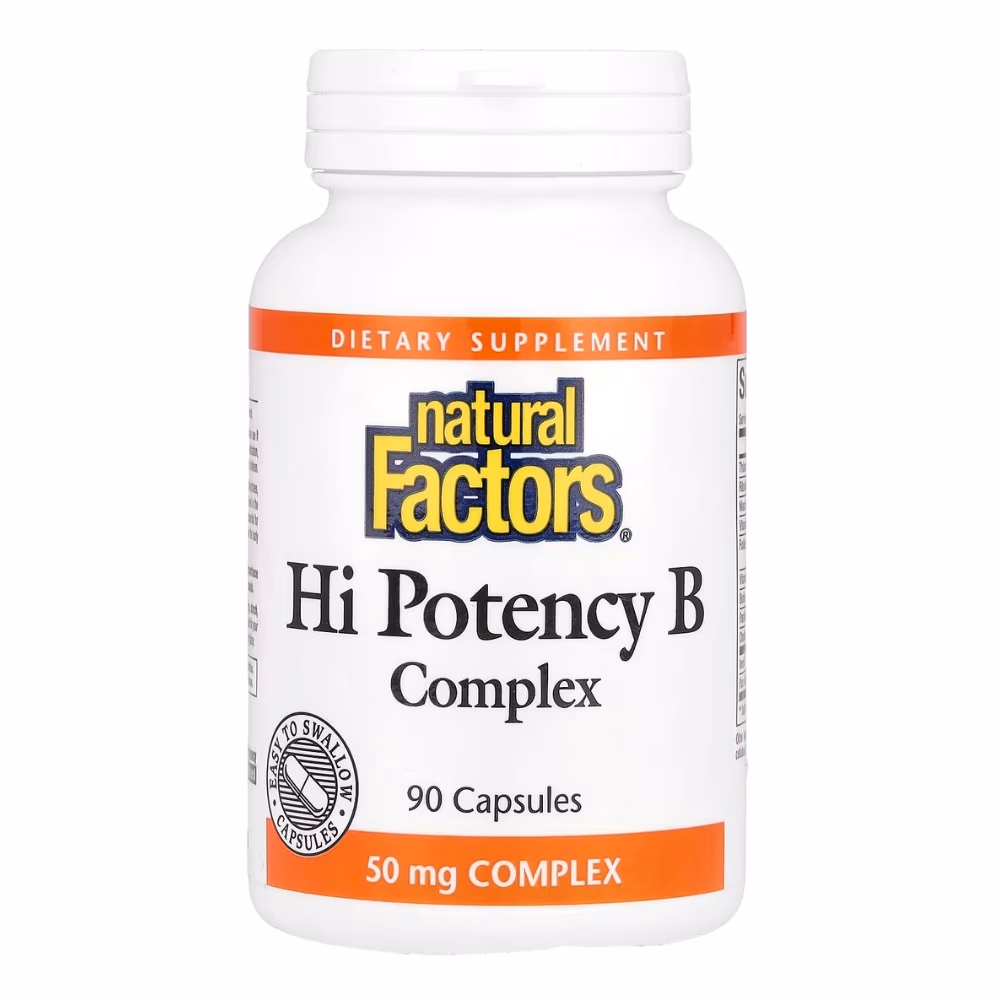 Natural Factors Hi Potency B Complex 50mg 90 Capsules 1