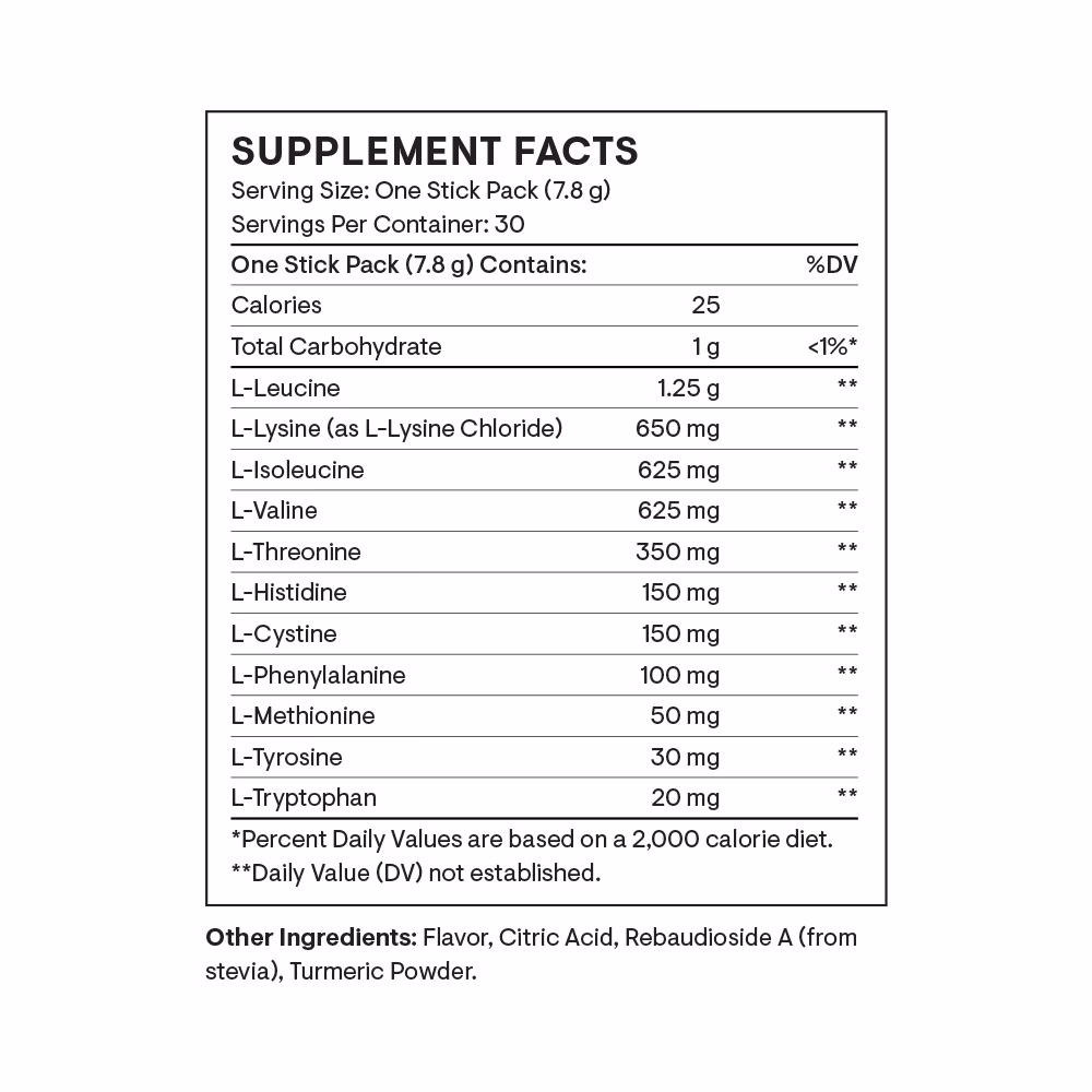 Thorne Amino Complex 30 Stick Packs – Lemon | Complete EAA and BCAA Formula for Muscle Growth and Recovery 4