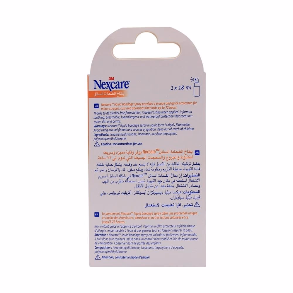 3M Nexcare Liquid Bandage Spray 18ml 4