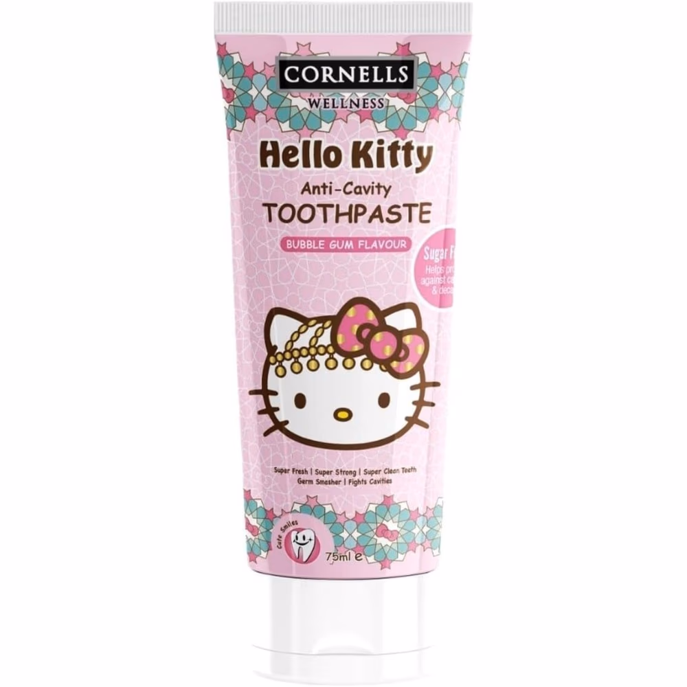 Cornells Hello Kitty Bubble Gum Flavour Toothpaste 75ml 1
