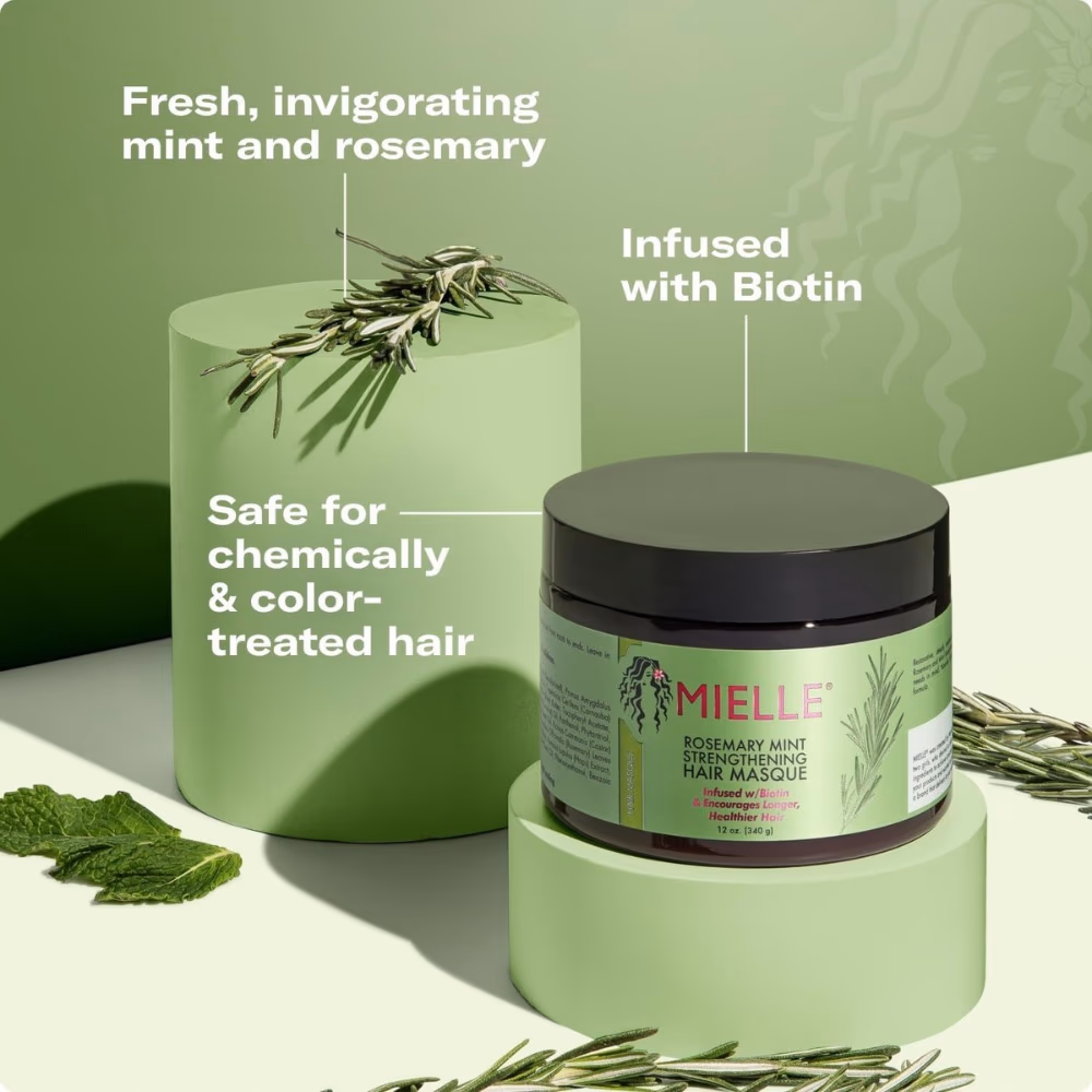 Mielle Rosemary Mint Strengthening Hair Masque 340g 5