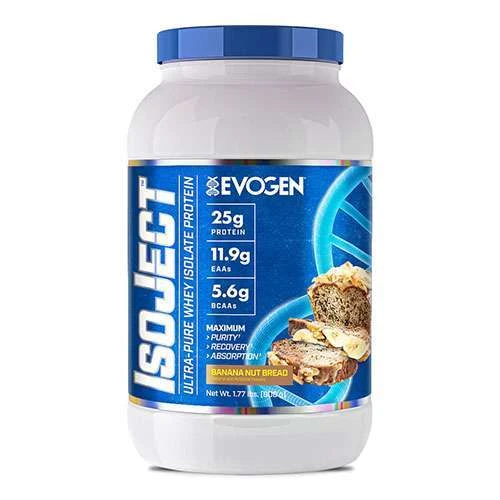 Evogen Isoject Pure Whey Isolate Protein Powder 26 Servings - Banana Nut Bread 1