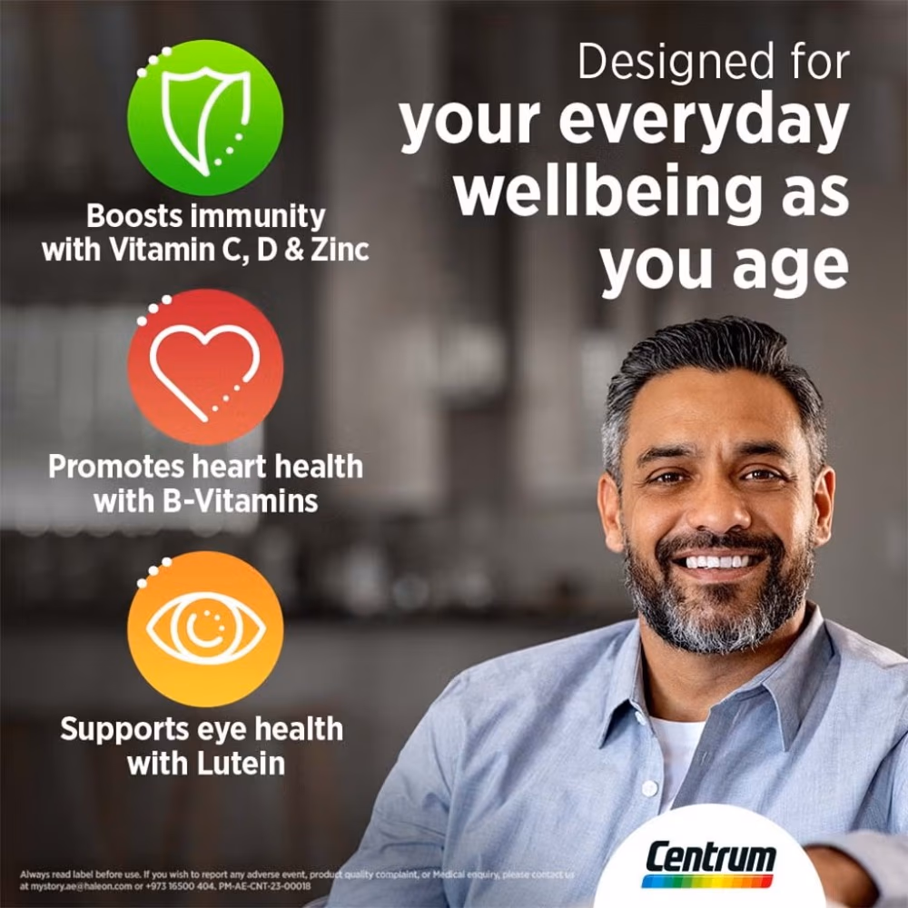 Centrum Silver 50+ with Lutein – 30 Tablets 2