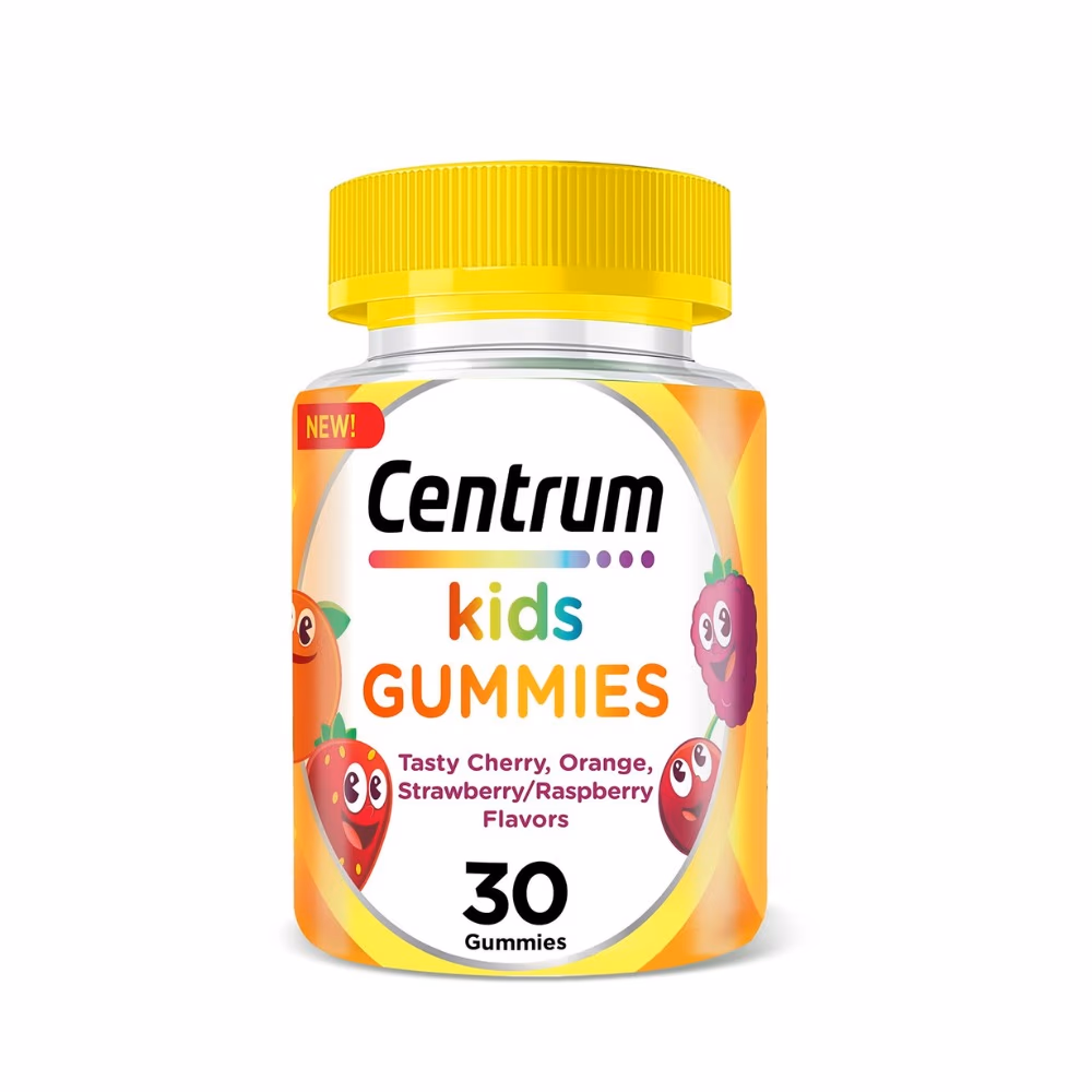 Centrum Kids Gummies Assorted 30 Gummies – Daily Multivitamins for Growth & Immunity