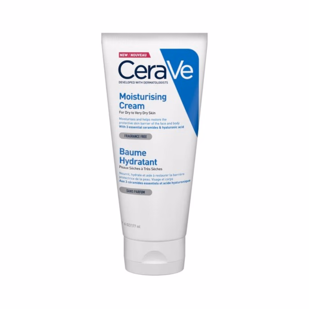 CeraVe Moisturizing Cream 177ml – Hydrating Face & Body Moisturizer for Dry to Very Dry Skin with Ceramides