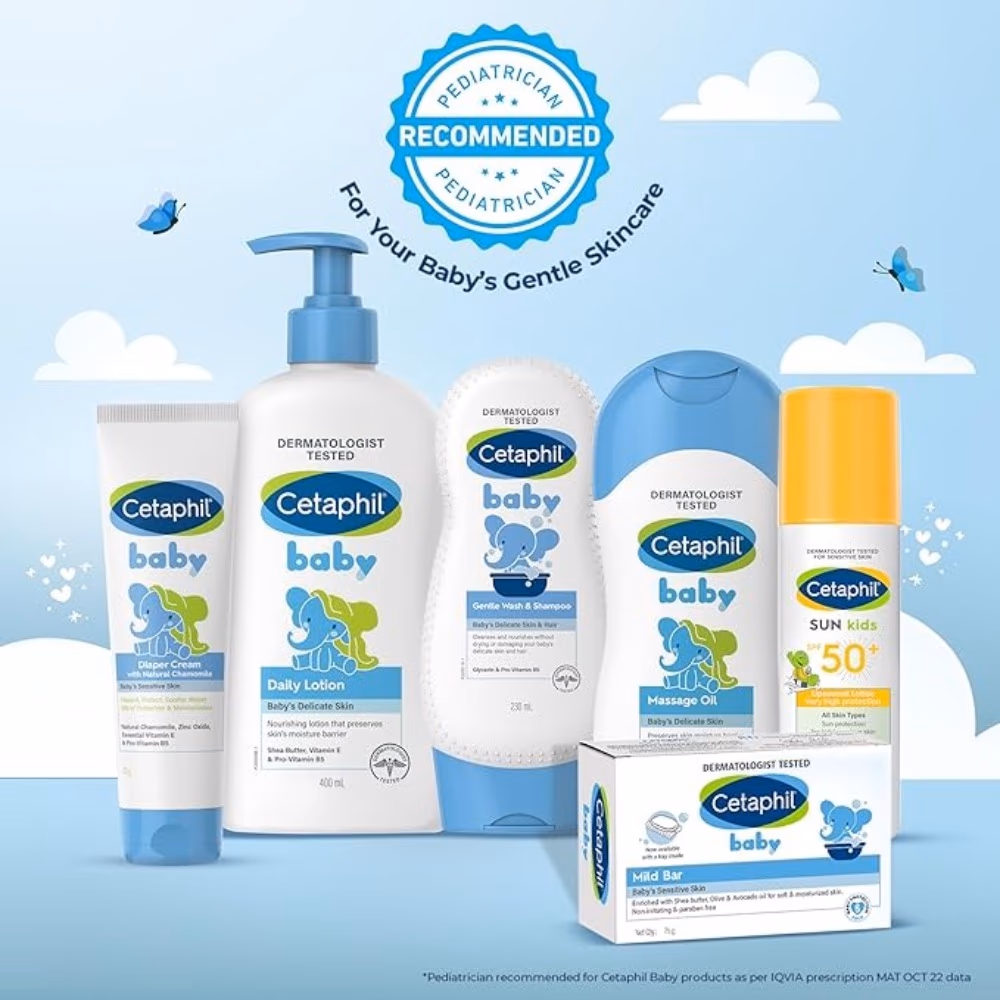 Cetaphil Baby Daily Lotion 300ml – Gentle Moisturizer with Shea Butter & Glycerin for Soft Skin 3