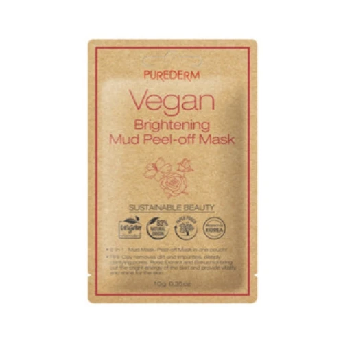 Purederm Vegan Brightening Mud Peel Off Mask