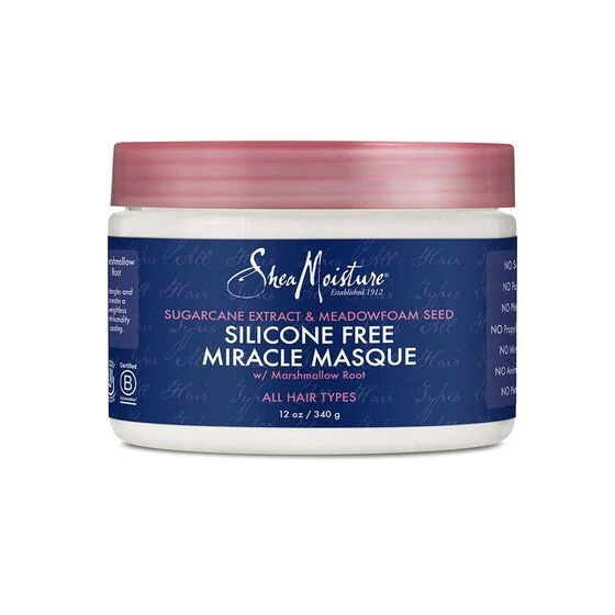 SheaMoisture Sugarcane Extract & Meadow Foam Seed Silicone-Free Miracle Masque (340g)
