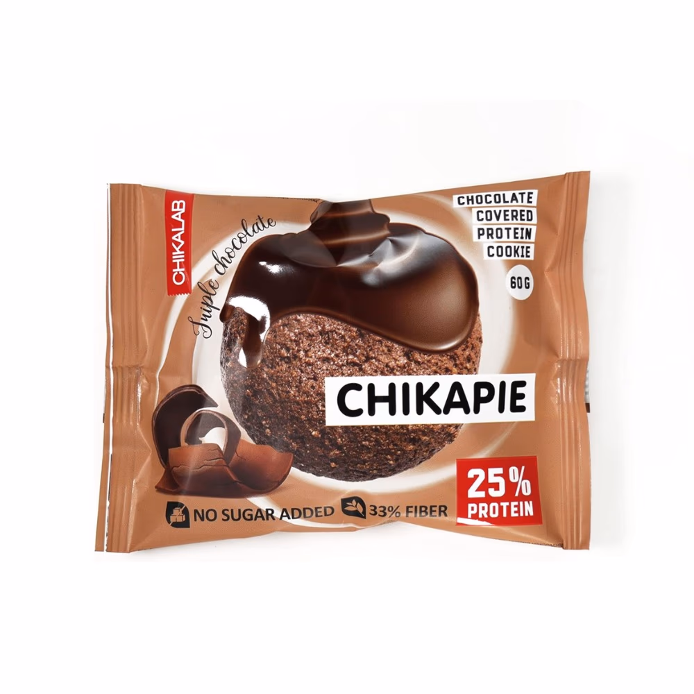 Chikalab Chikapie Triple Chocolate 60g – Protein Cookie with Triple Chocolate Filling 1