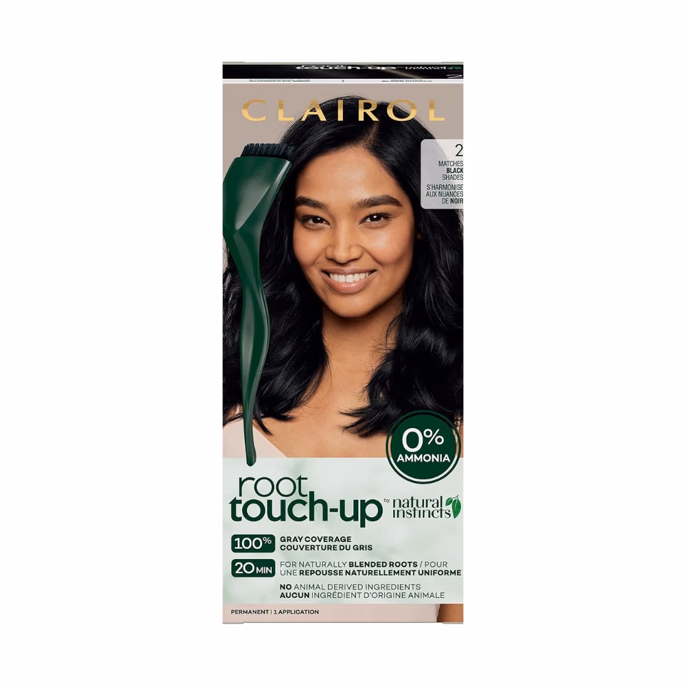 Clairol Root Touch-Up Hair Color Black No. 2 – Permanent Hair Dye for Gray Coverage 1