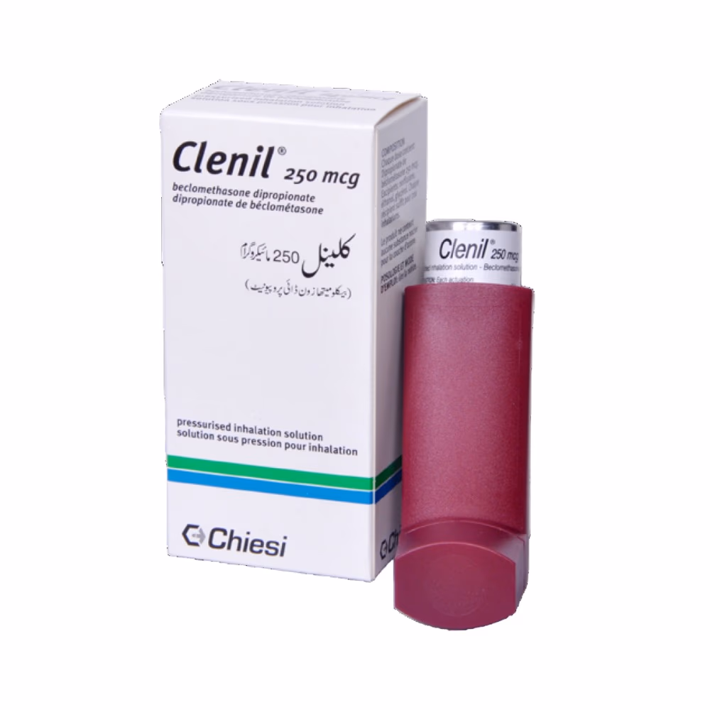 Clenil 250mcg Metered Dose Inhaler 200 Doses – Asthma & COPD Preventive Inhaler