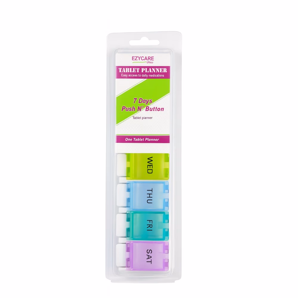 Ezycare 7 Days Push N' Button Tablet Planner
