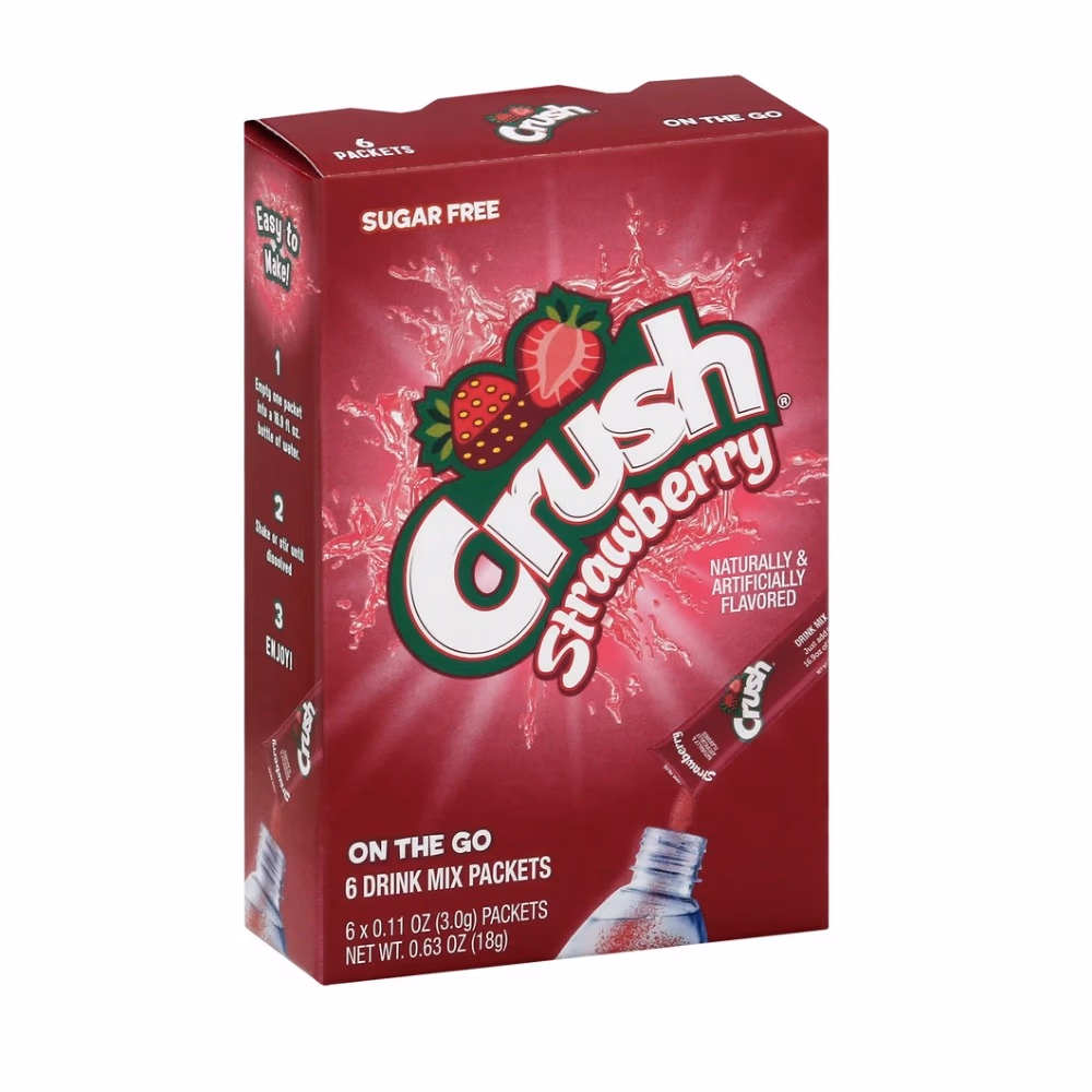Crush Drink Strawberry Sachet 6S 1