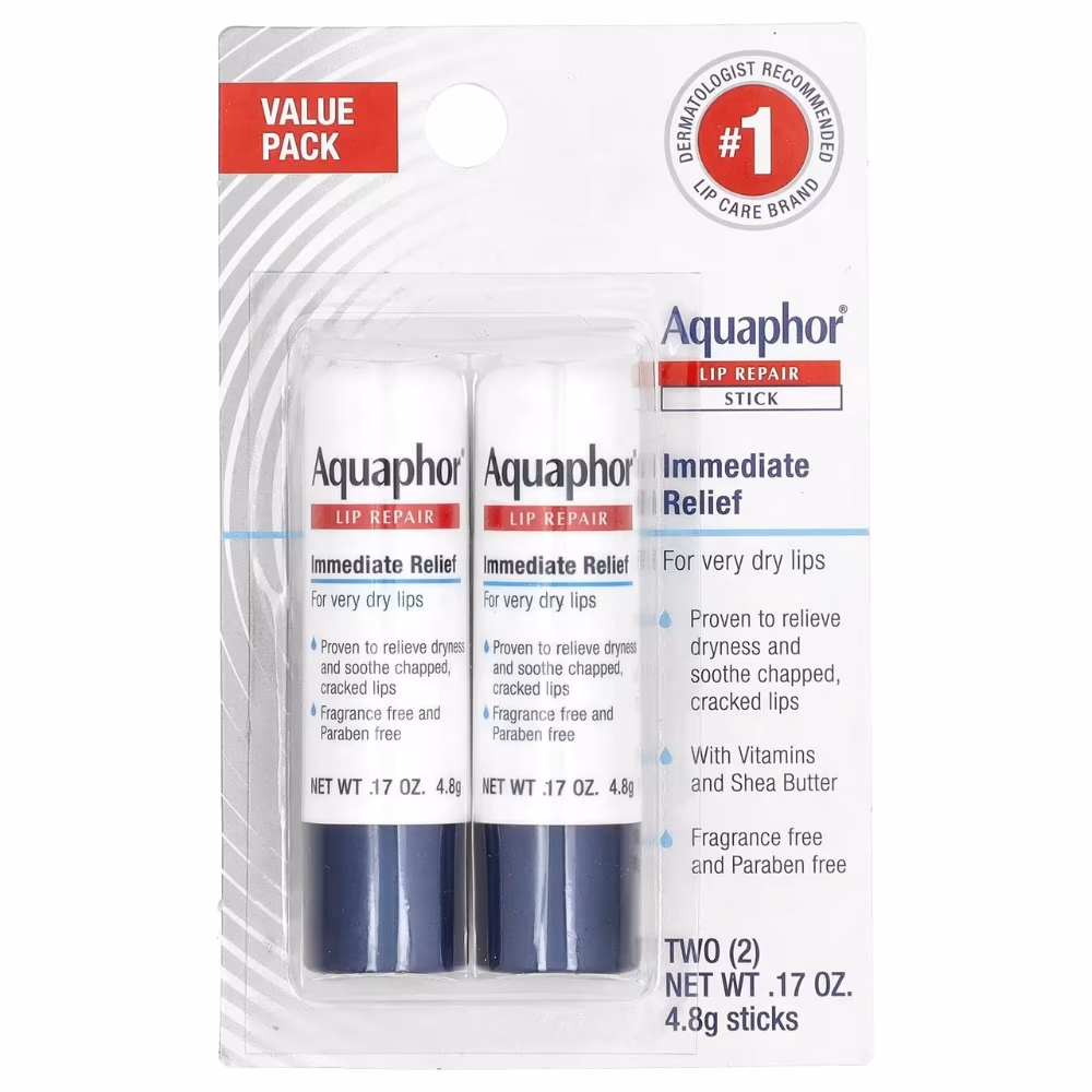 Aquaphor Immediate Relief Lip Repair Sticks 2x4.8g