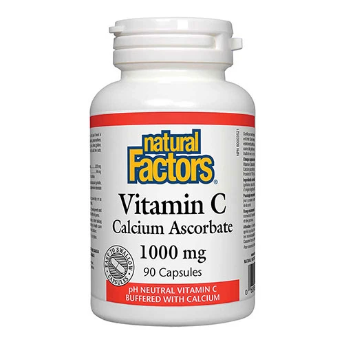 Natural Factors Vitamin C Calcium Ascorbate 1000mg 90 Capsules